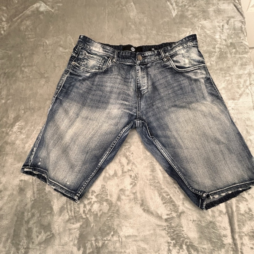 Jordan Craig Shorts Mens Size 36  Distressed Denim Shorts * - Picture 3 of 16